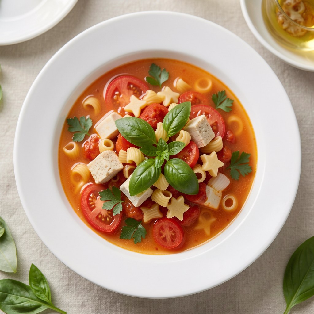 Zupa z pomidorami i porem