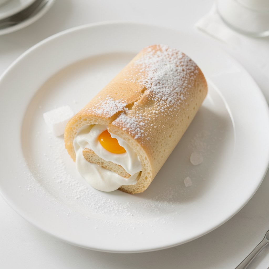 Szybka rolada z bitą śmietaną