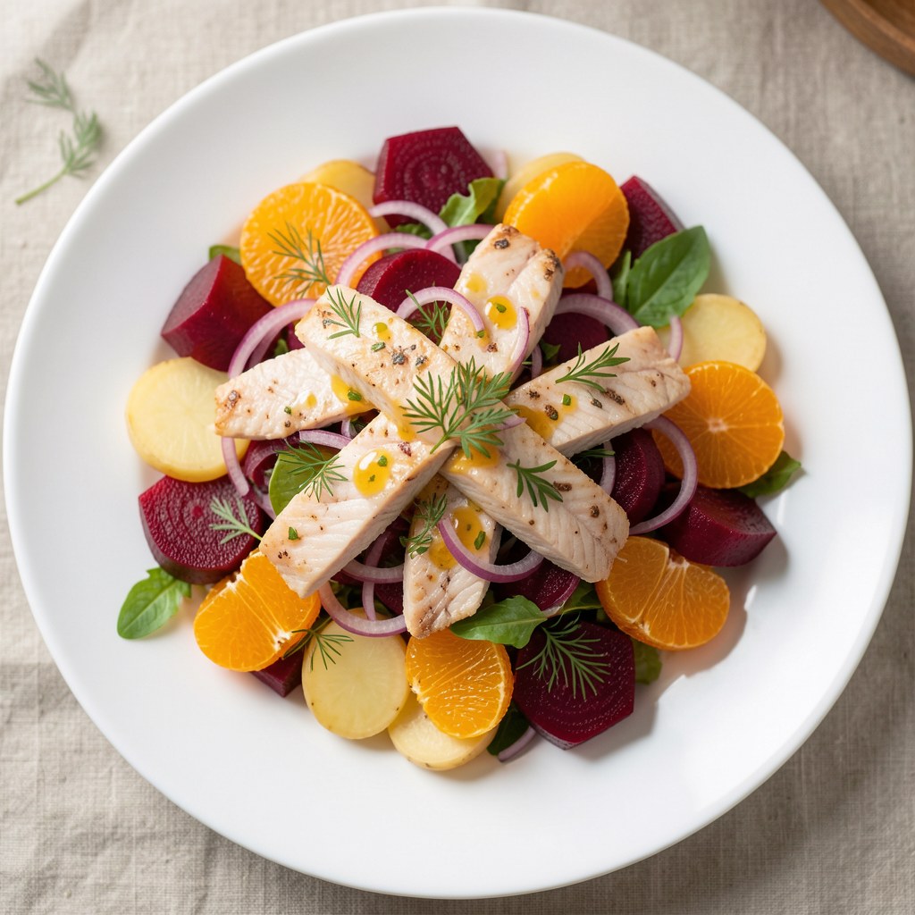 sałatka śledziowa różowa