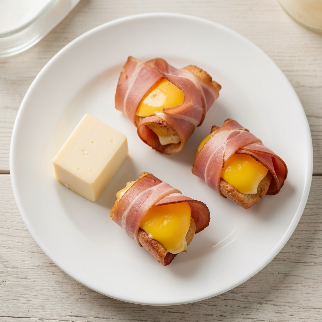 Parówki z serem i szynką włoską