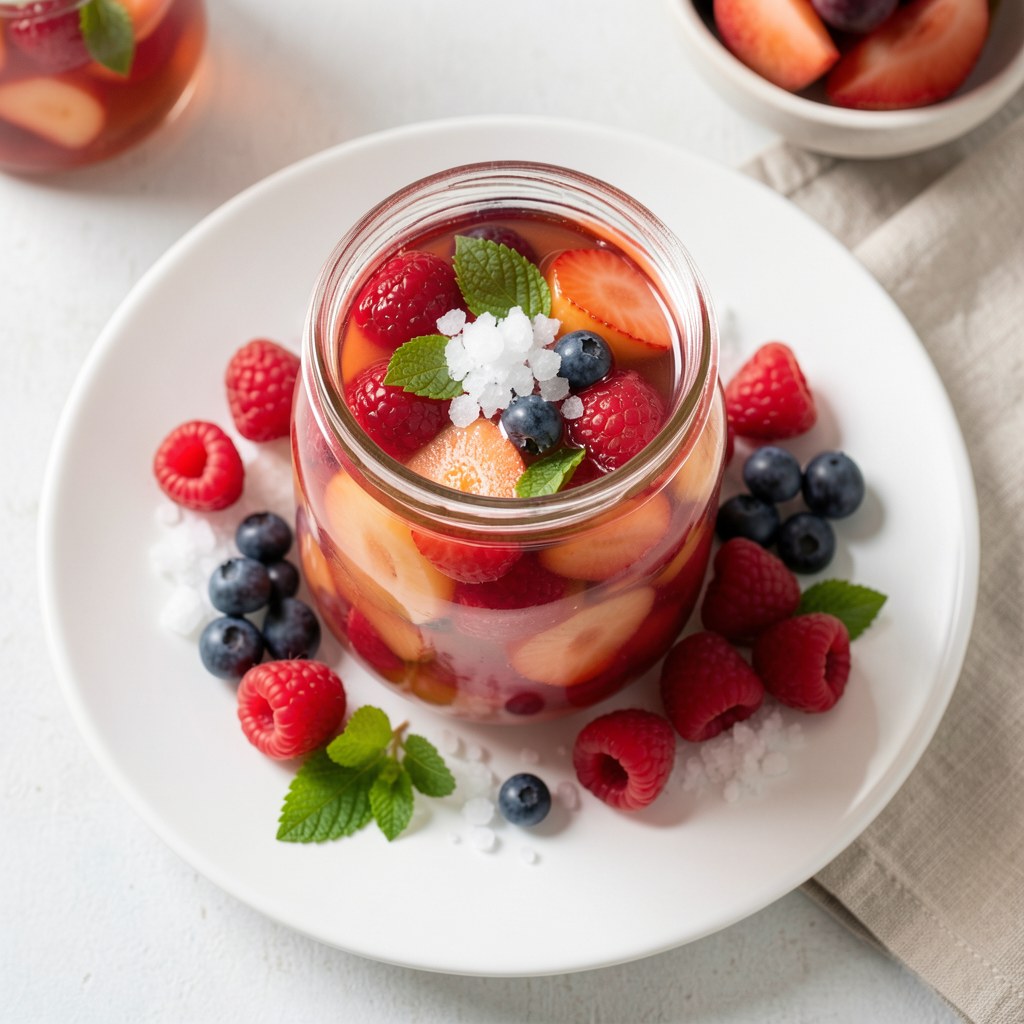 kompot truskawkowo-agrestowy