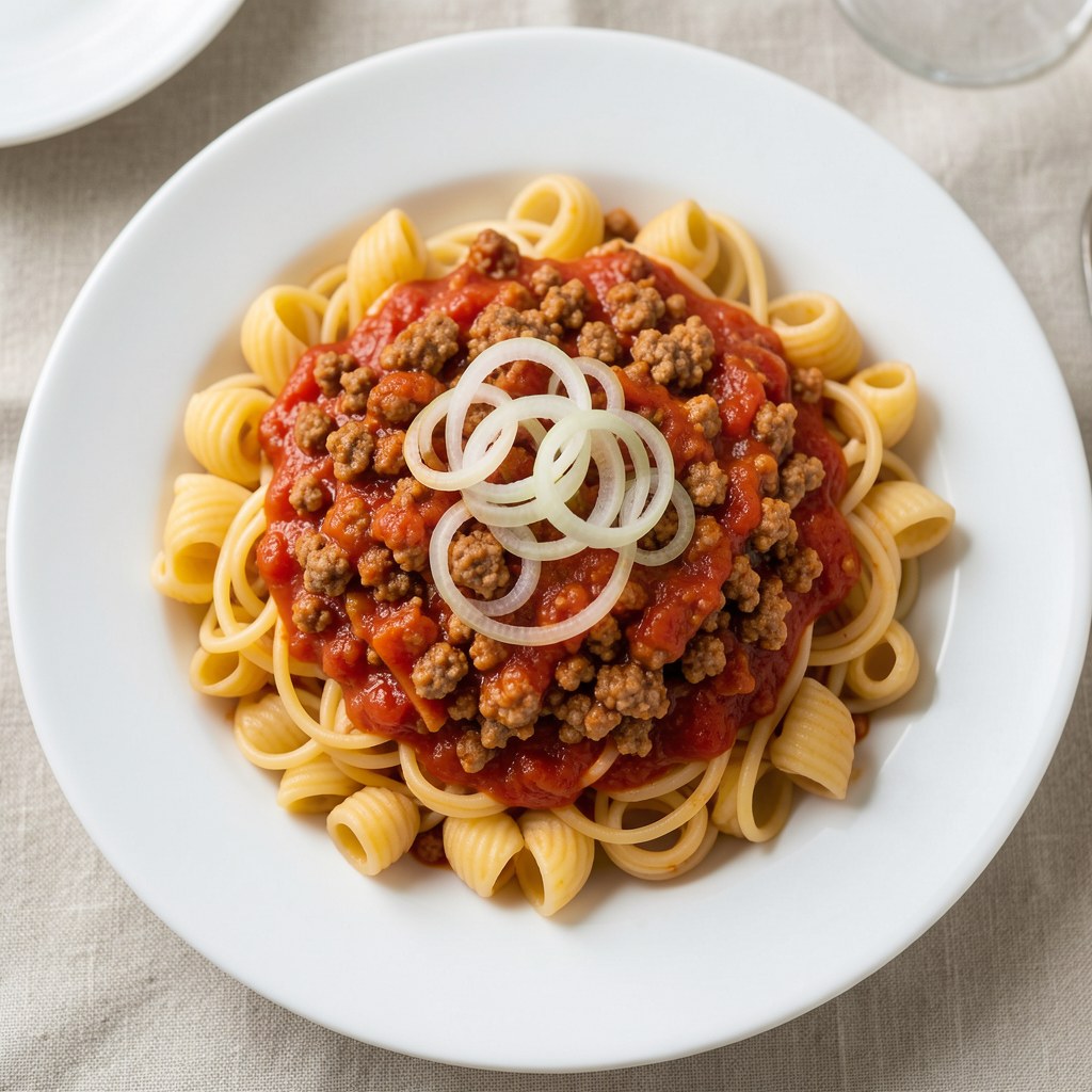 makaron z mięsem mielonym