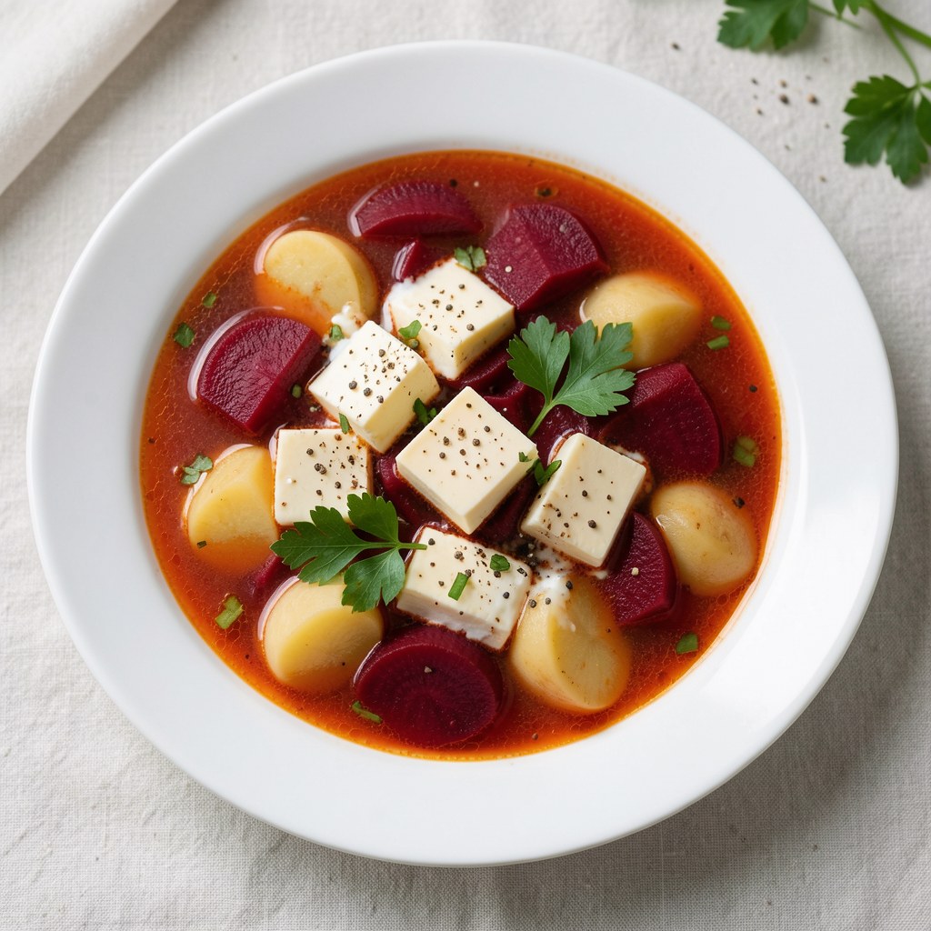 Zalewajka z burakami