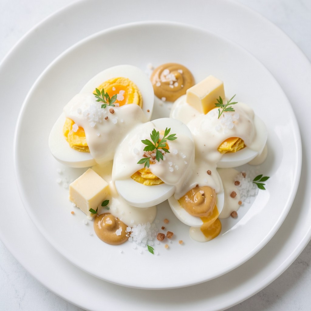 Jajka faszerowane w śmietanie