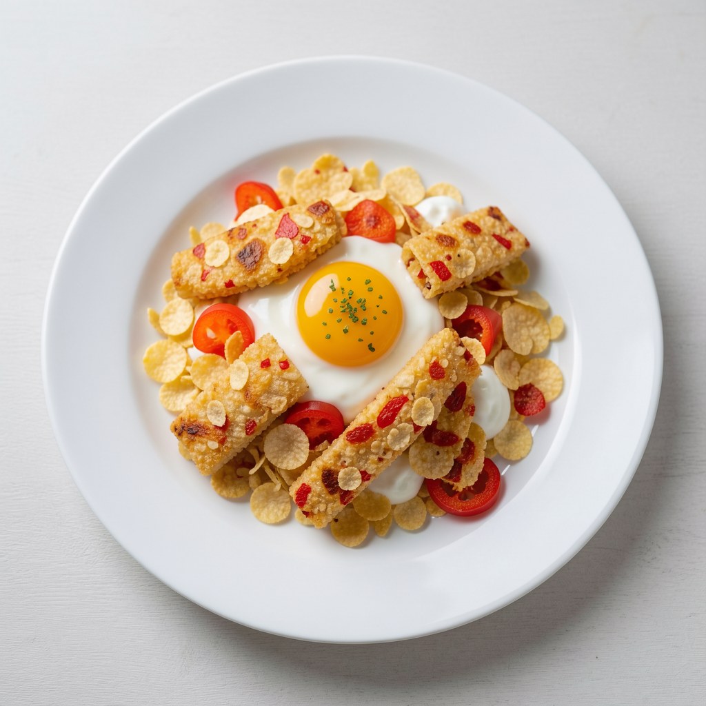 Oscypek panierowany w płatkach kukurydzianych