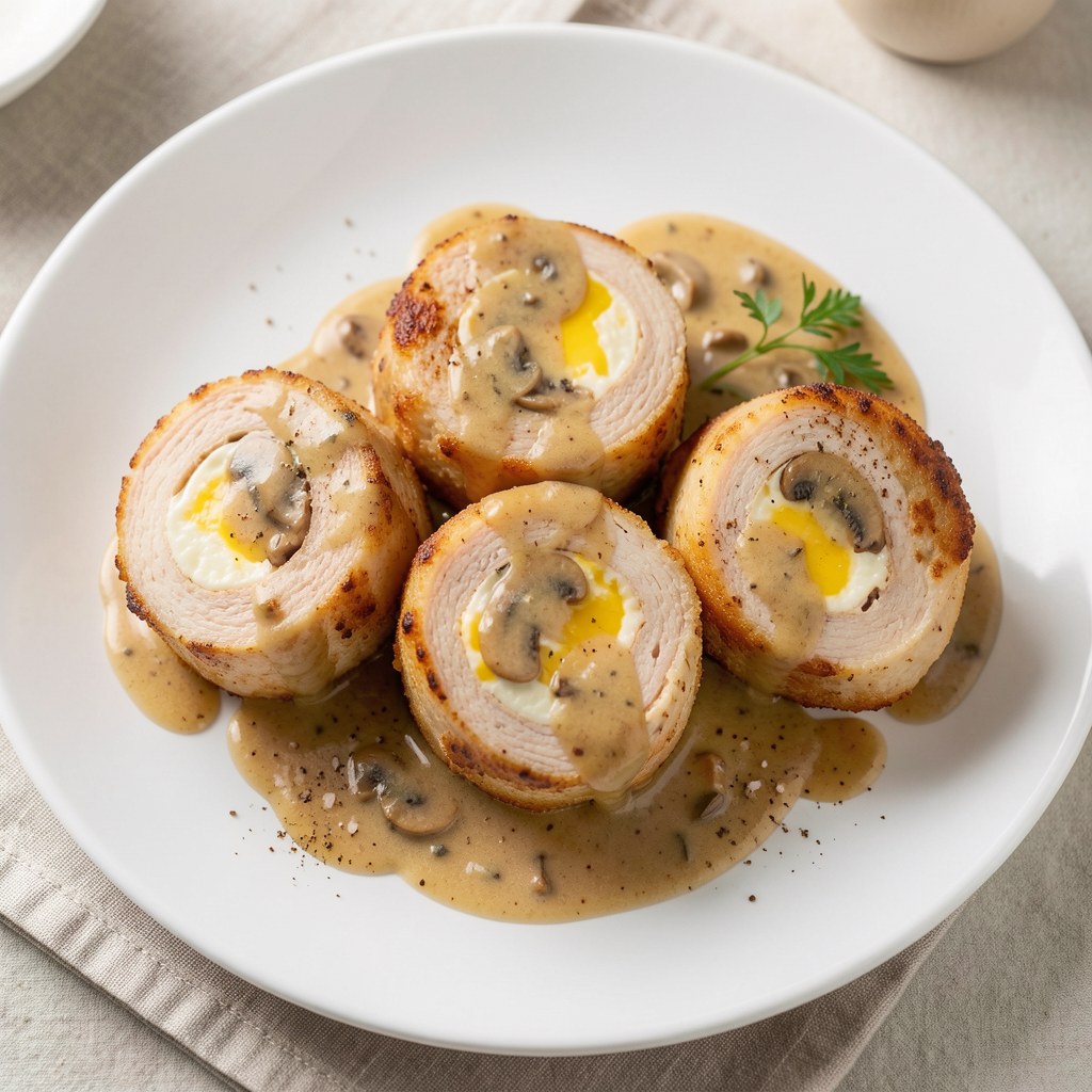 Pierś z kurczaka z serem na masęłku