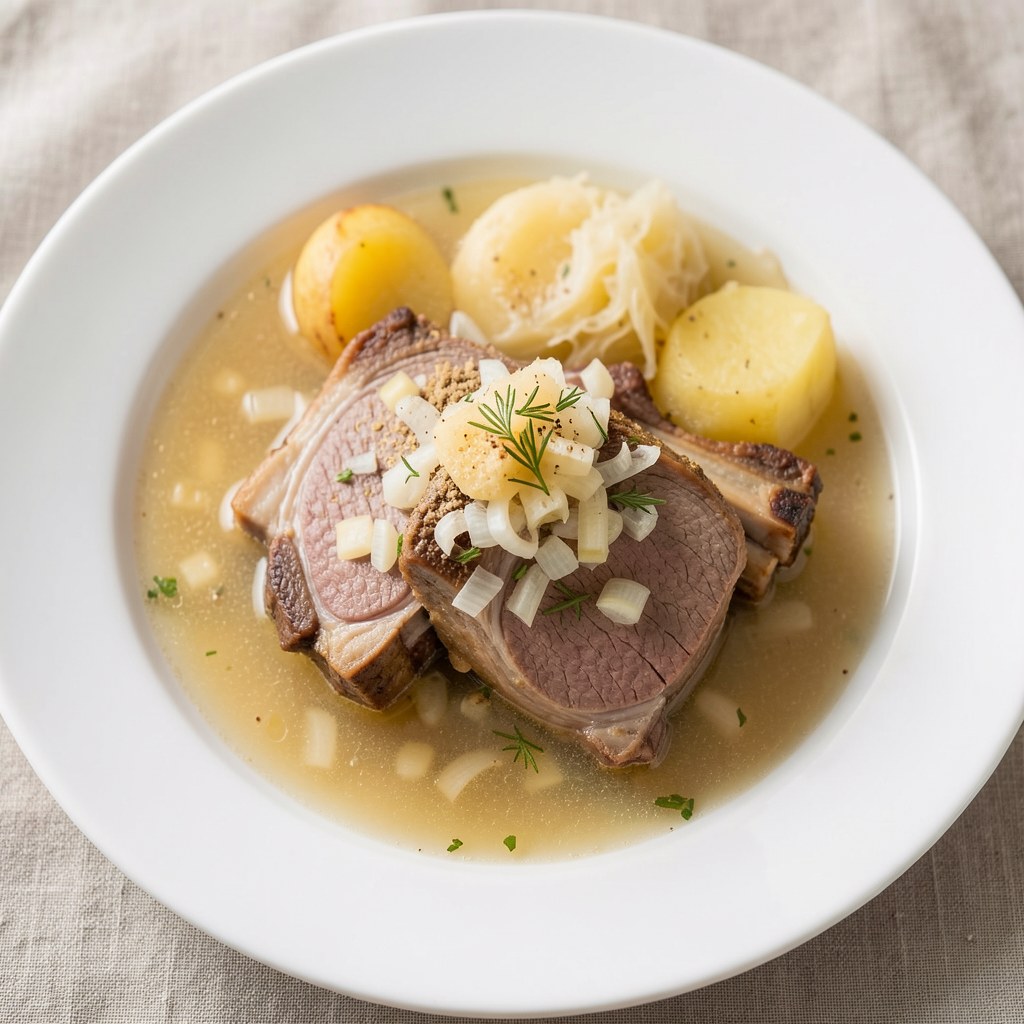 Żeberka wieprzowe duszone