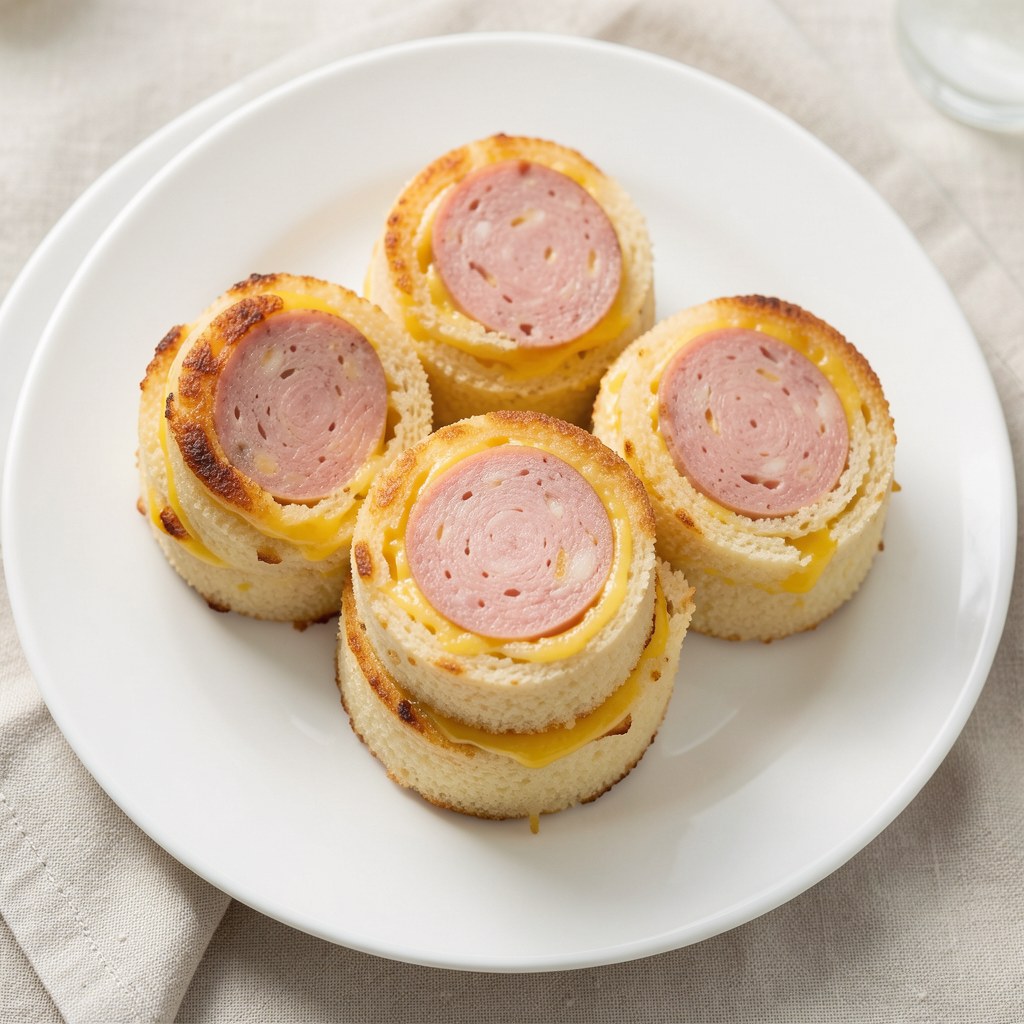 Kiełbasa w cieście z żółtym serem