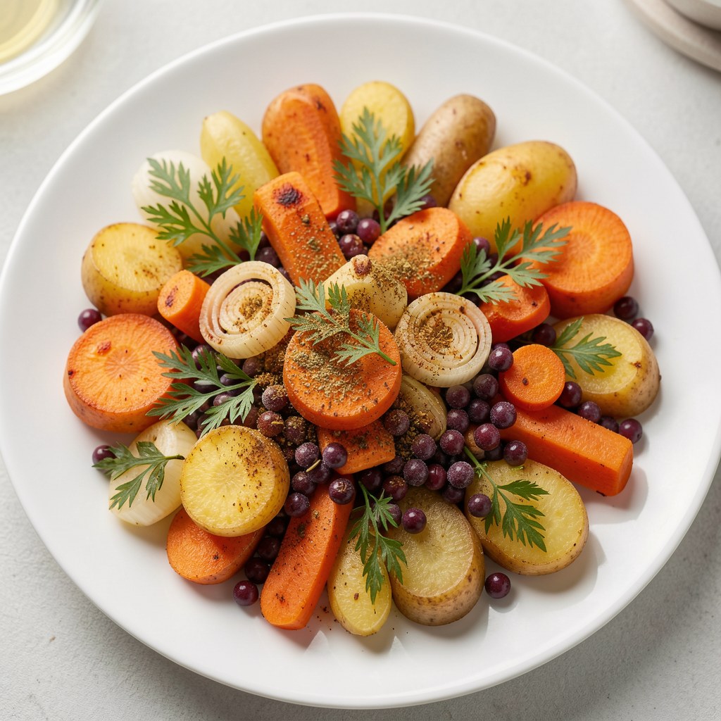 Patelnia pelna warzyw