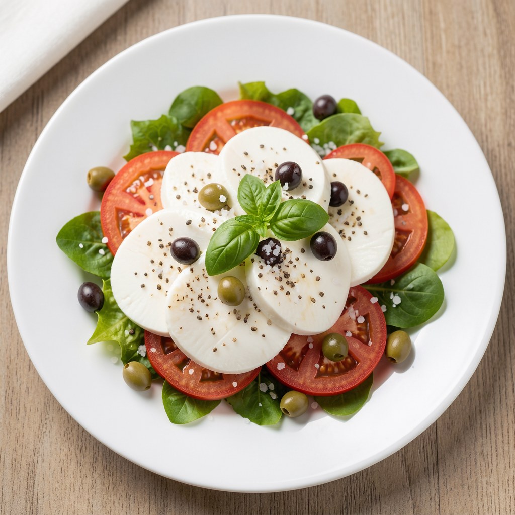 sałatka z mozzarella