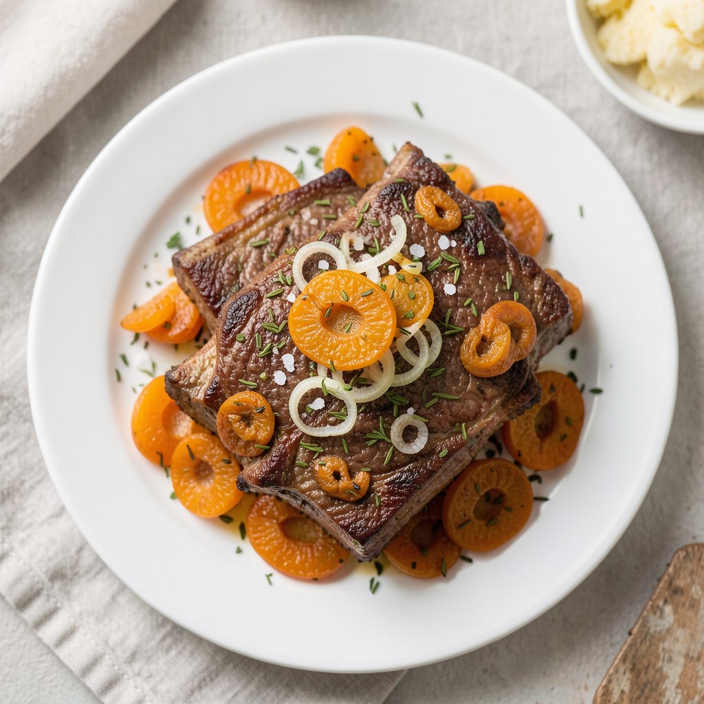 żeberka ze śliwkami