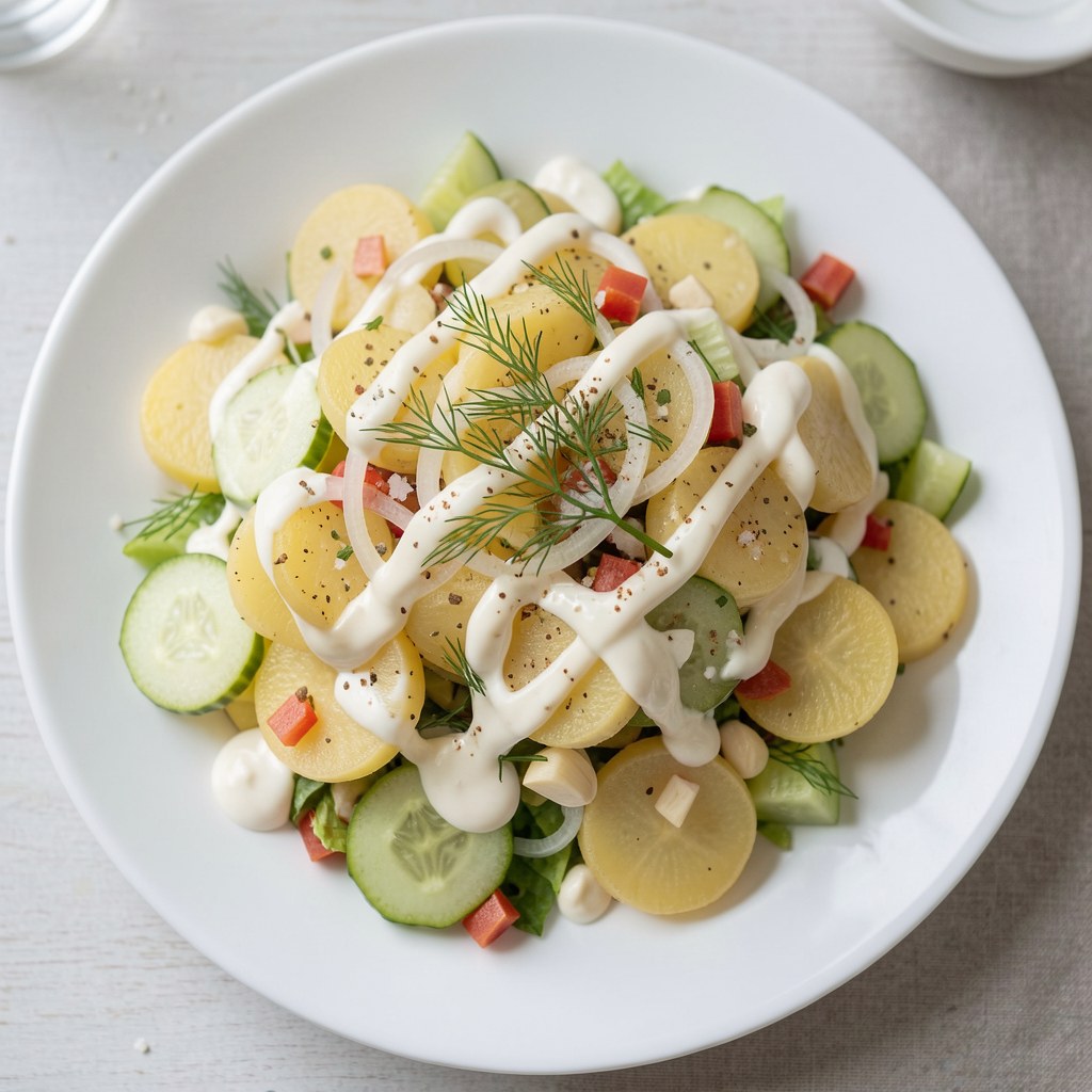 Sałatka z młodych ziemniaków