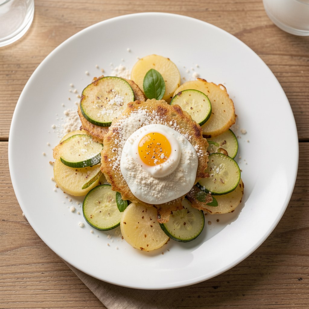 Placuszki ziemniaczano-cukiniowe