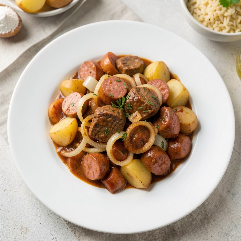 Gulasz z wątróbki wieprzowej