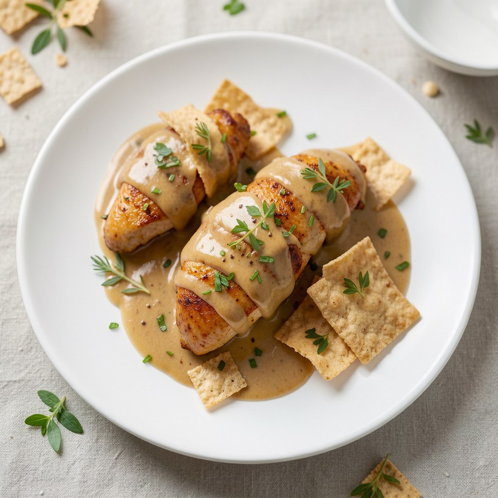 pierś z kurczaka w nietypowej panierce