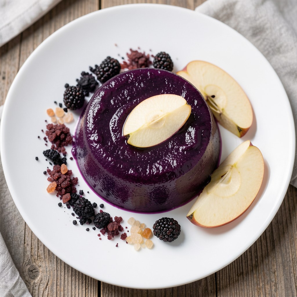 Galaretka z czarnego bzu z jabłkami