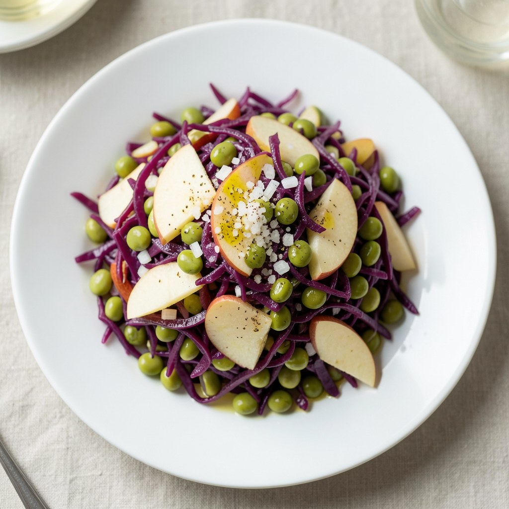 Sałatka z czerwonej kapusty i fasoli