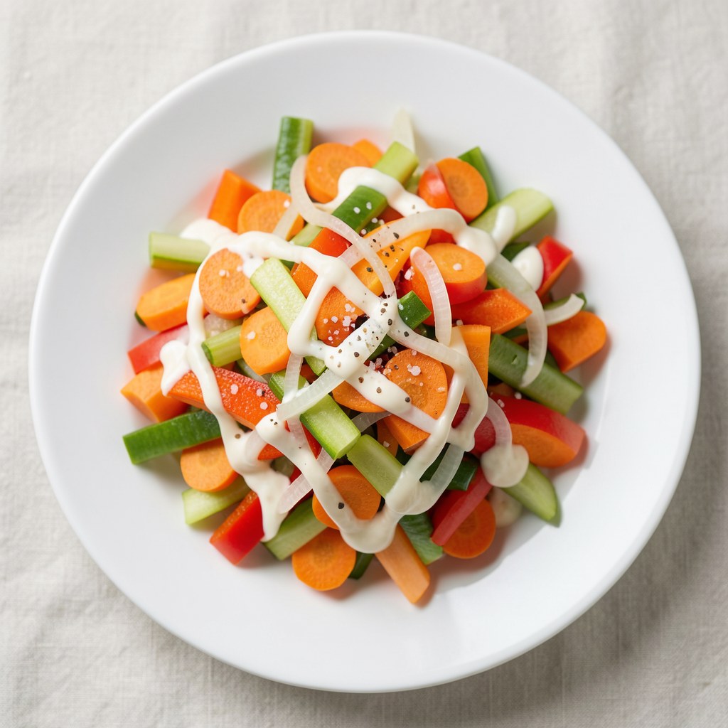 Sałatka z papryki marchwi i selera