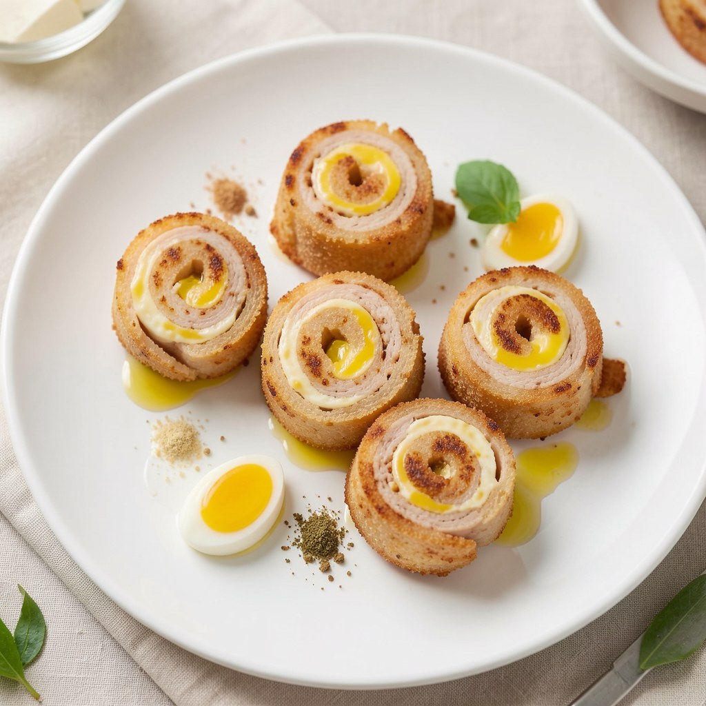 Roladki miniaturki z piersi kurczaka