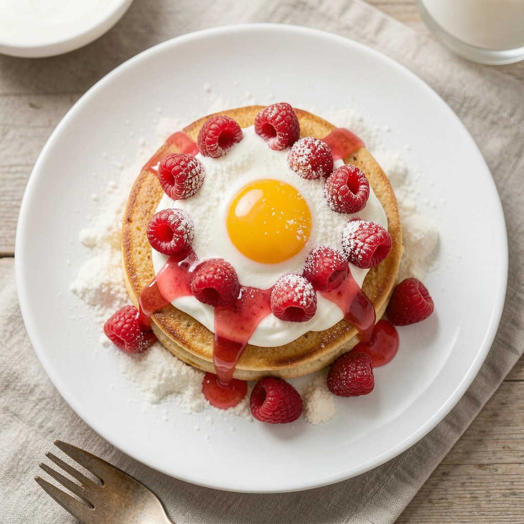 Placek ucierany z porzeczkami