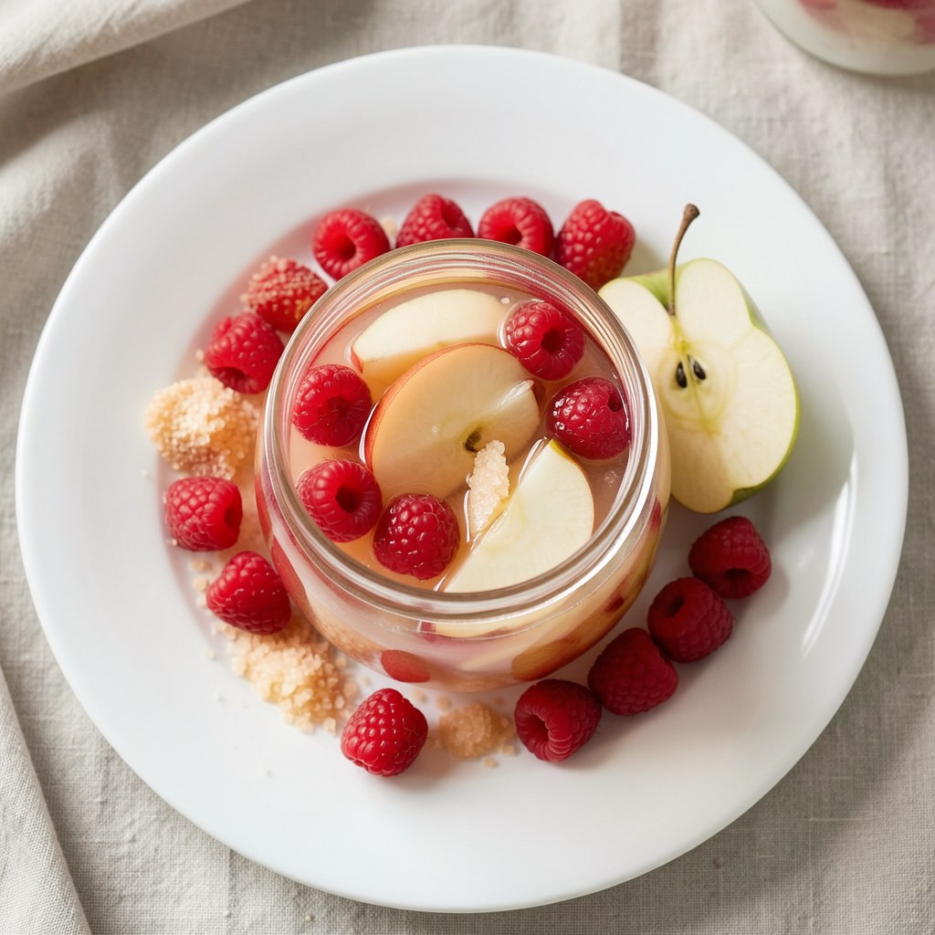 Kompot truskawkowo - jabłkowy