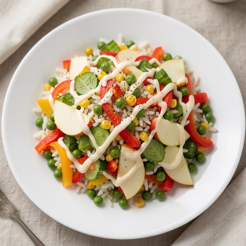 Sałatka z papryki i ryżu