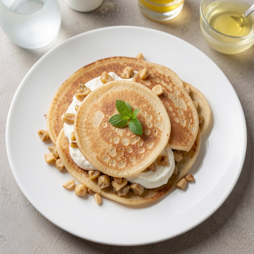 Naleśniki z porami i kozim serem