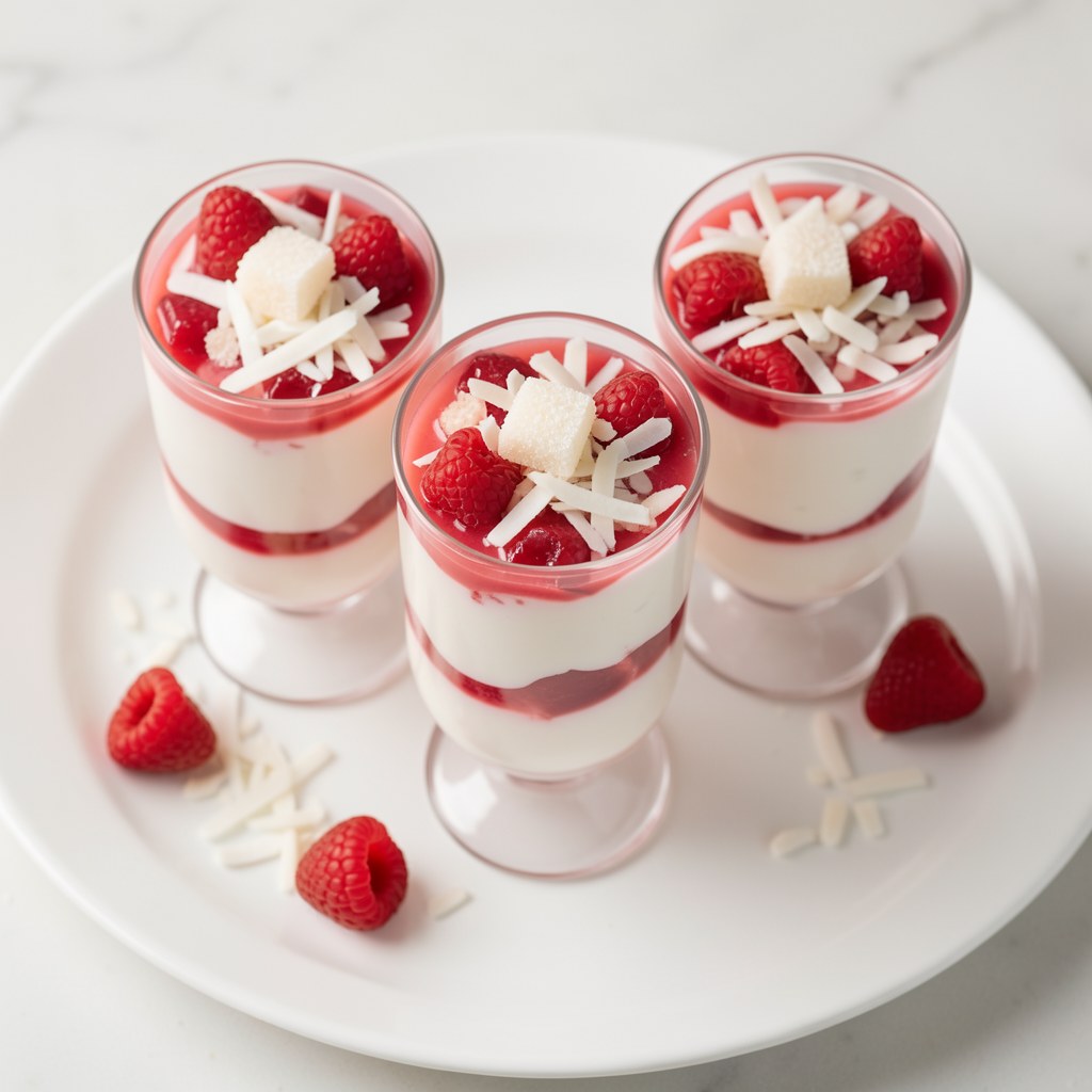 Zebra kokosowo - truskawkowa