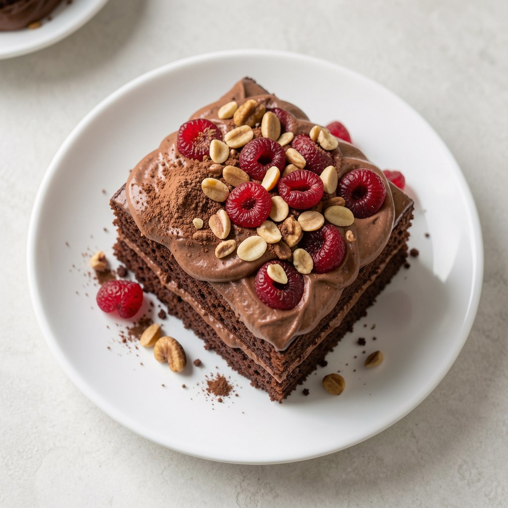 Ciasto kakaowo-owocowe