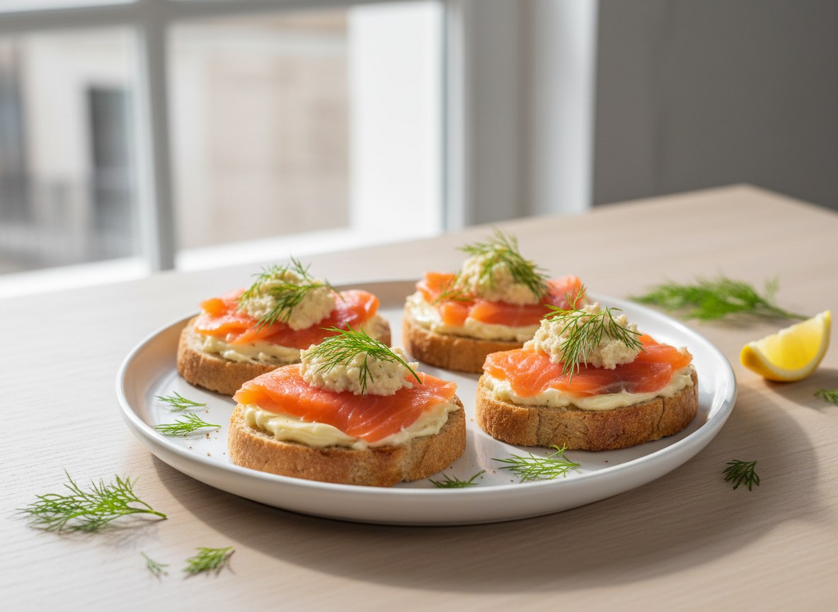 Kanapki z łososiem