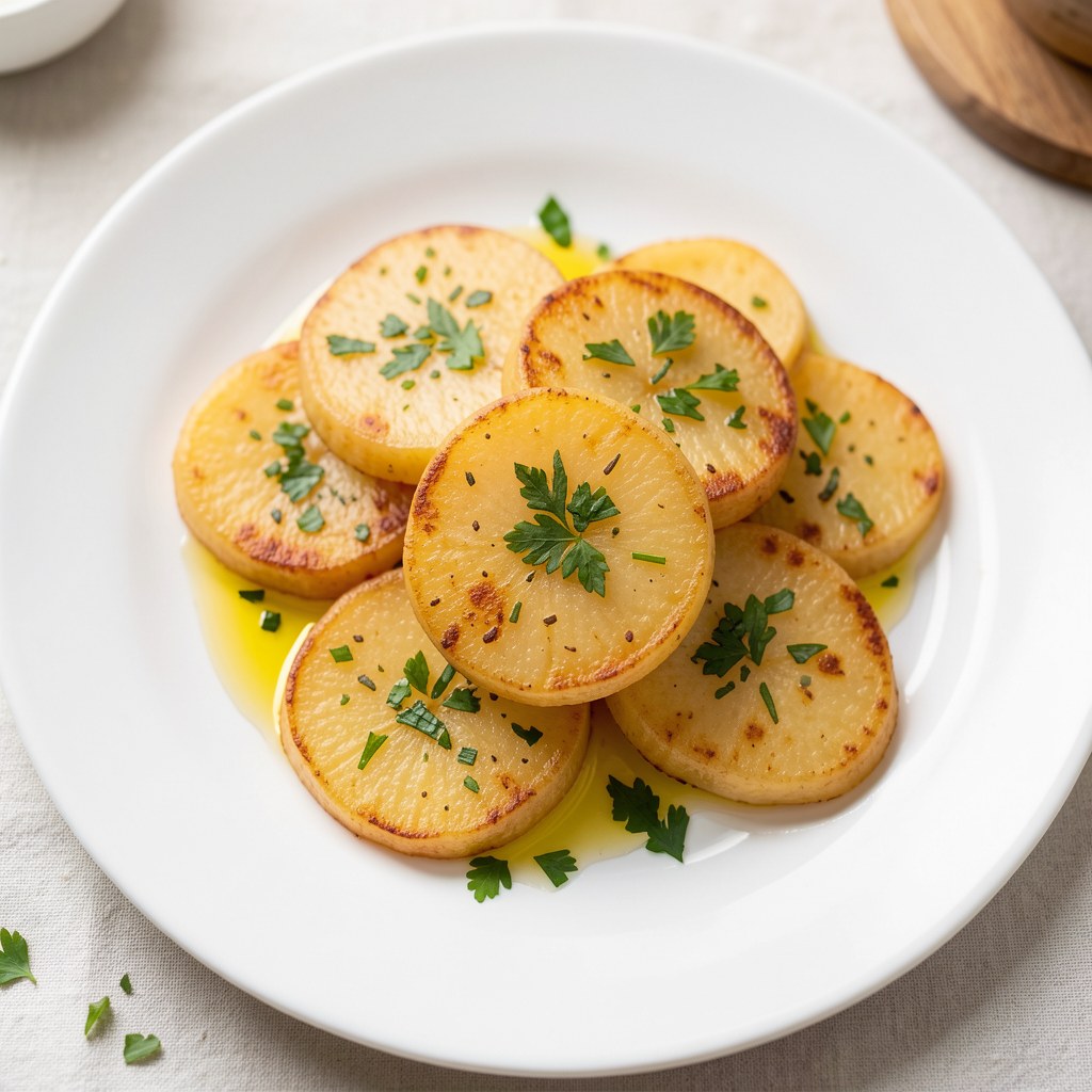 Smażone ziemniaczki z koperkiem