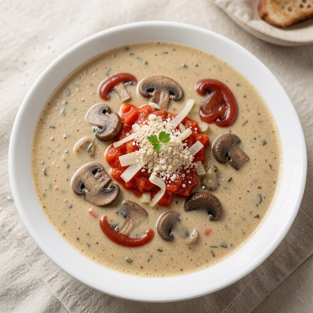 Zupa pieczarkowa na ostro