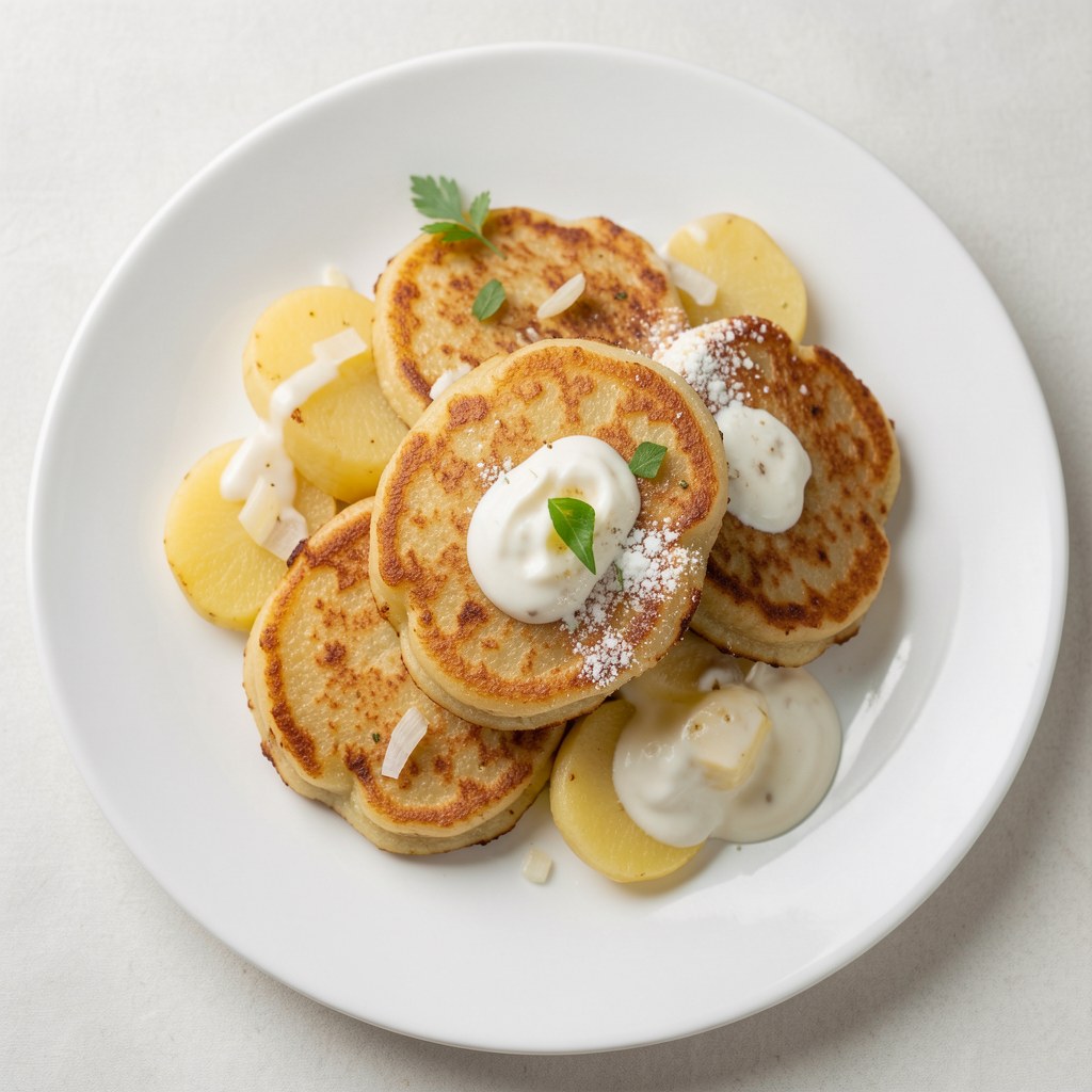 Placki ziemniaczane z twarogiem