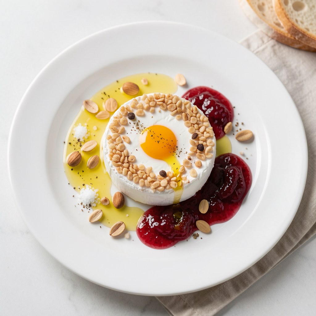 Camembert z orzechami i żurawiną