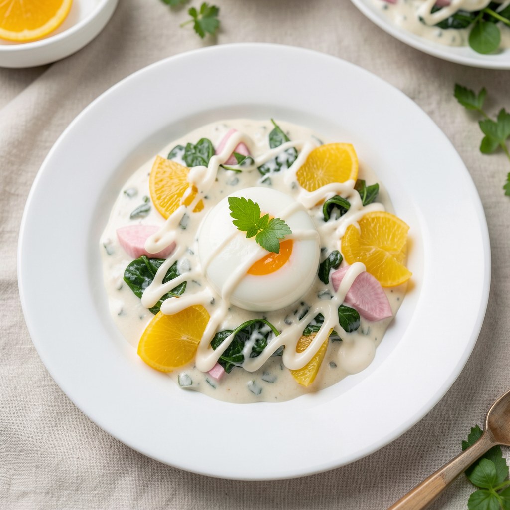 Jaja w sosie chrzanowym