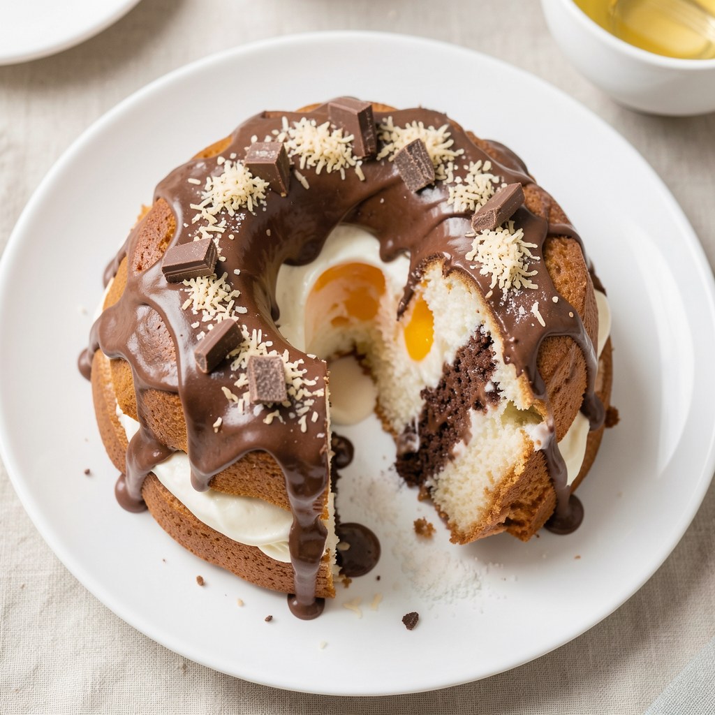 Torcik Brzdąc - biszkopt z kremem