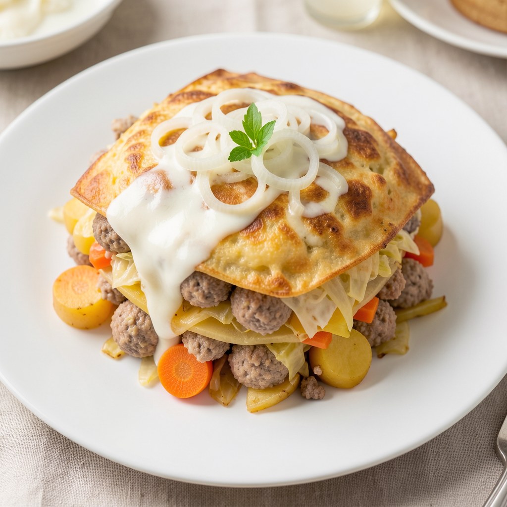 Zapiekanka z pulpetami