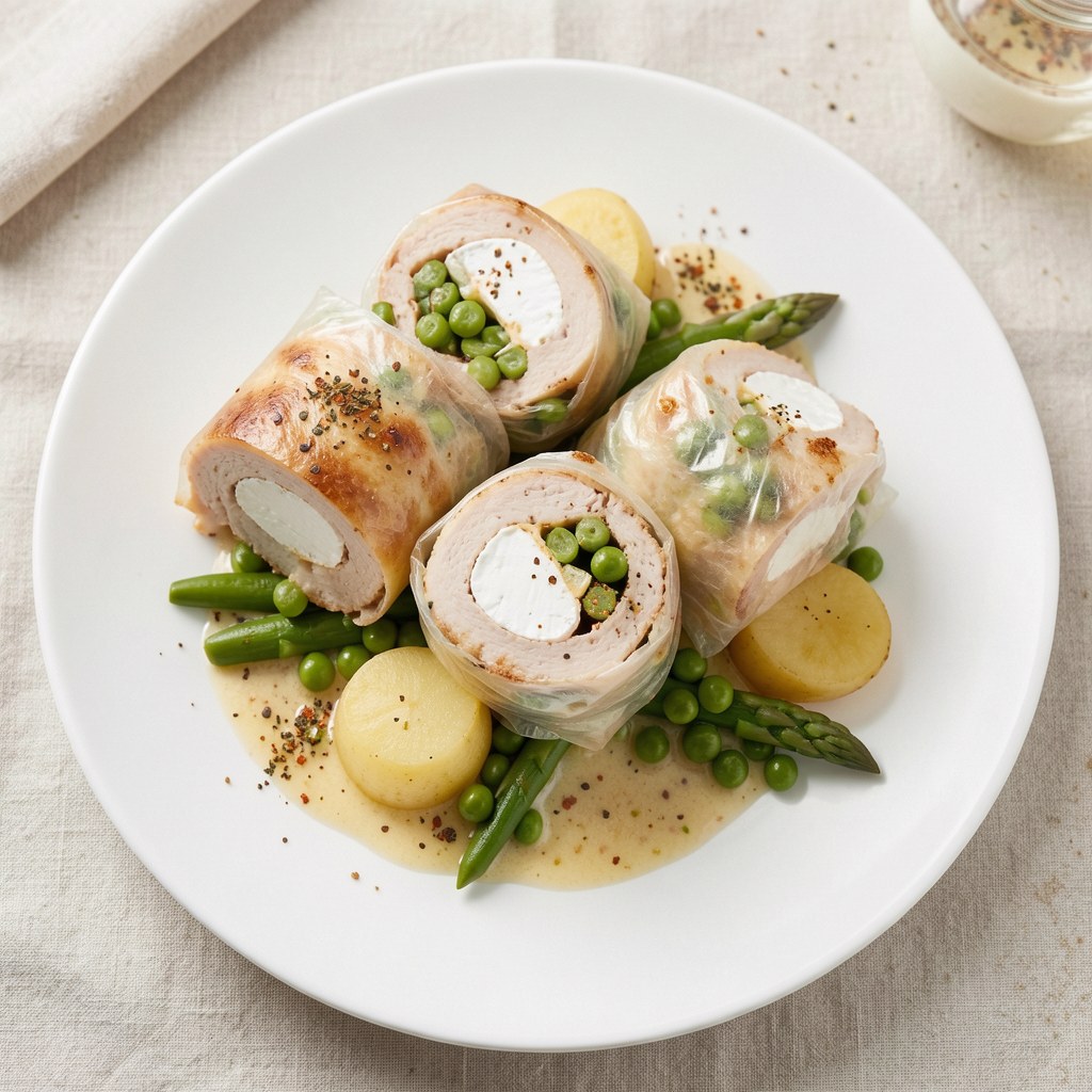 Roladki Polly : z kurczaka z serem brie i żurawiná