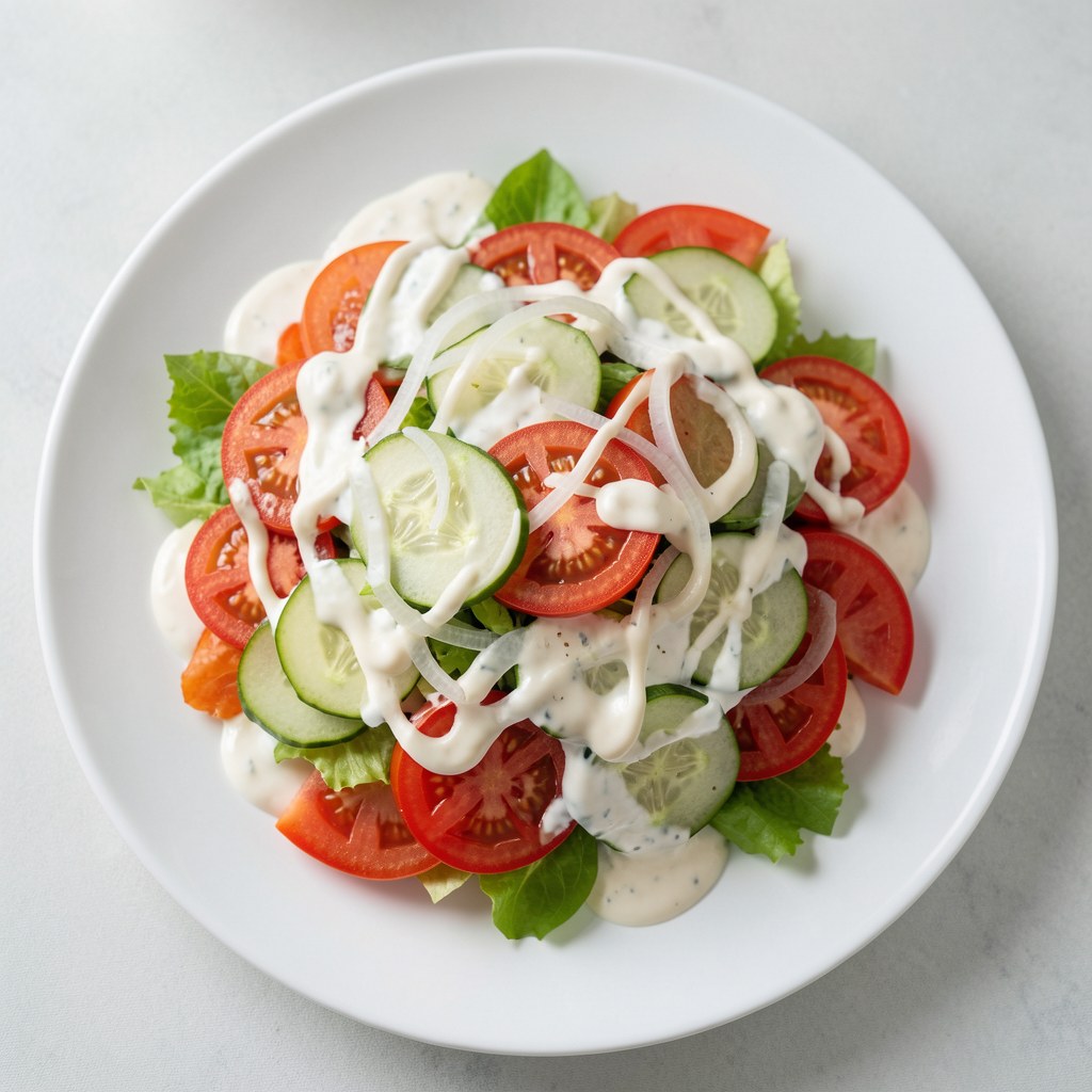 Sałatka z pomidora i ogórka