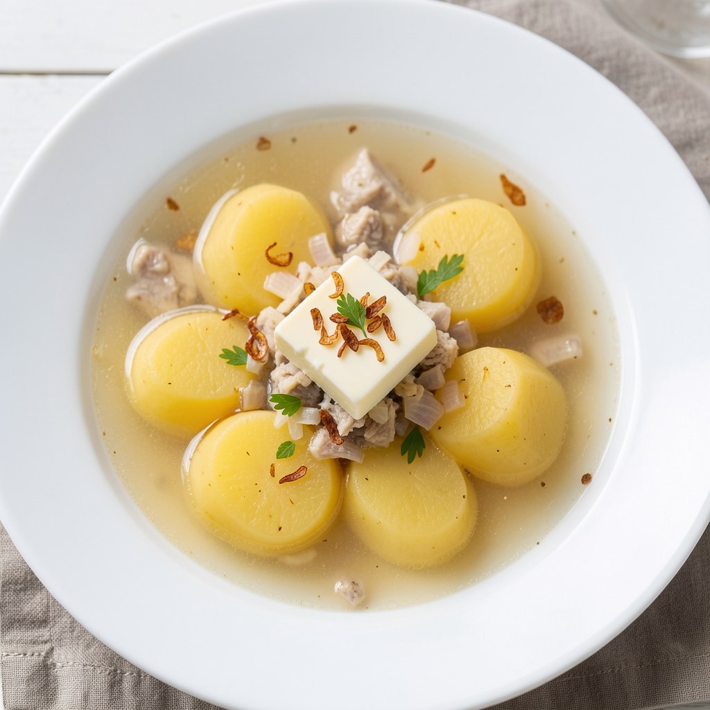 Pikantne ziemniaki gotowane w bulionie