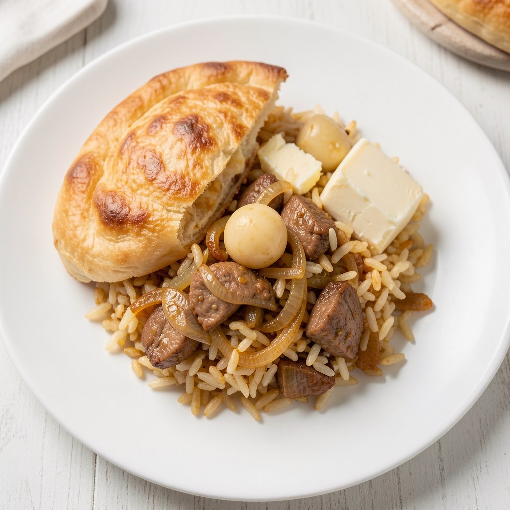 Zapiekany ryż z wątróbką