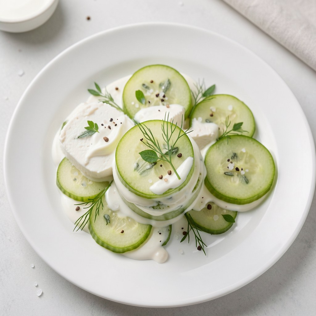 Aksamitny, zielony mus ogórkowy