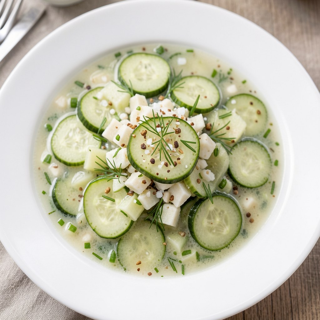 Chłodnik z ogorków na maślance