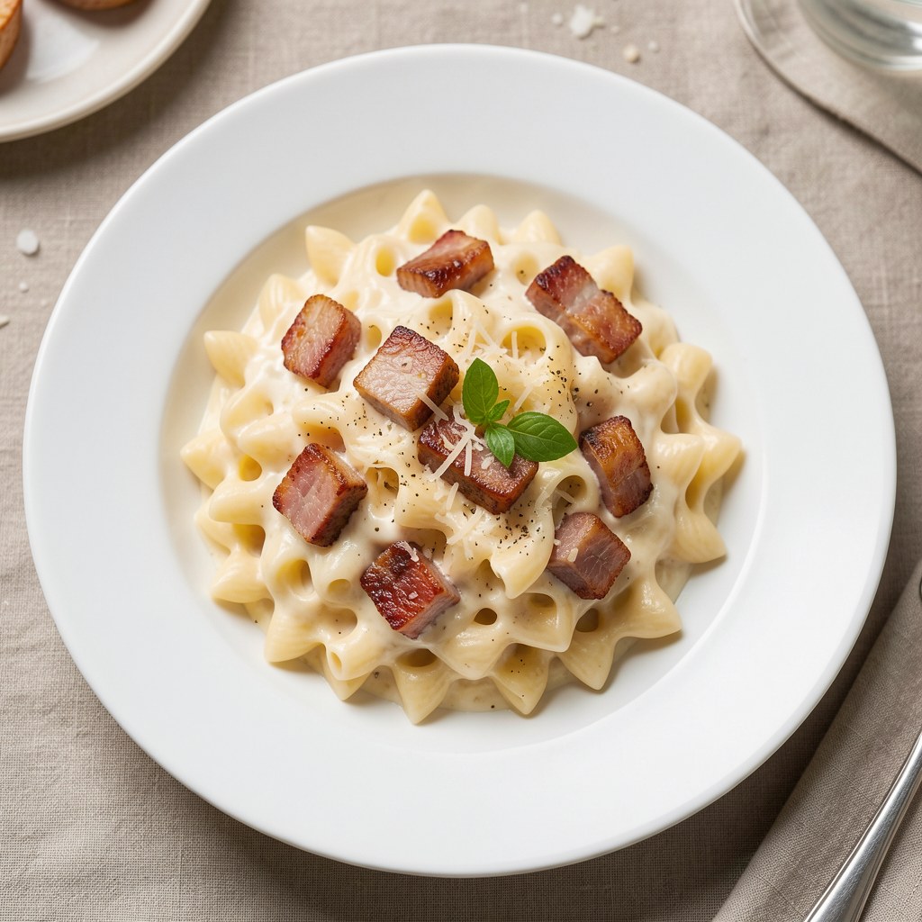 kakardki w sosie karbonara