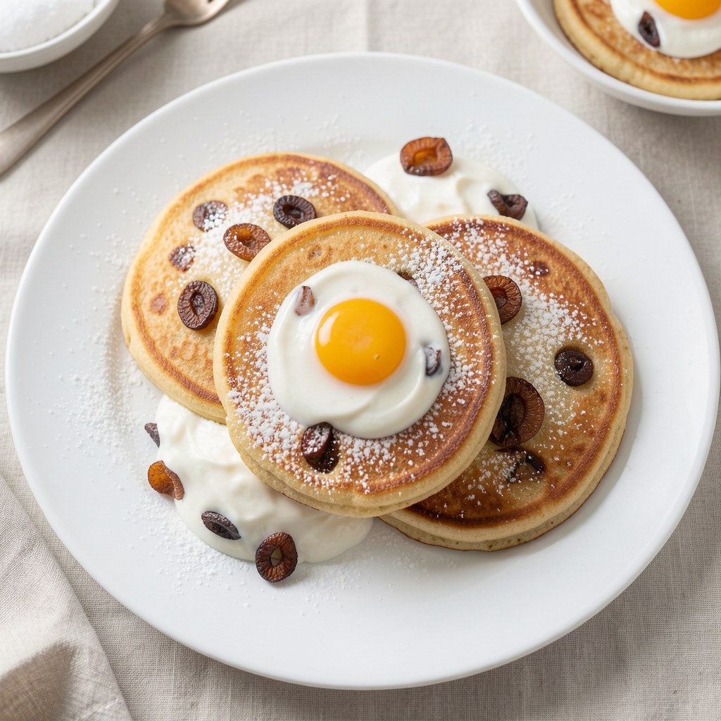 placki z suszonymi śliwkami