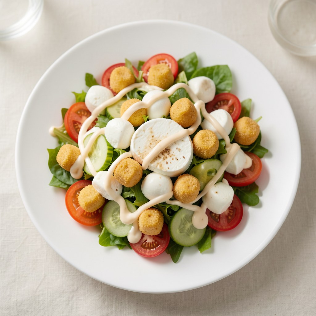 Sałatka z mini kolbami kukurydzy