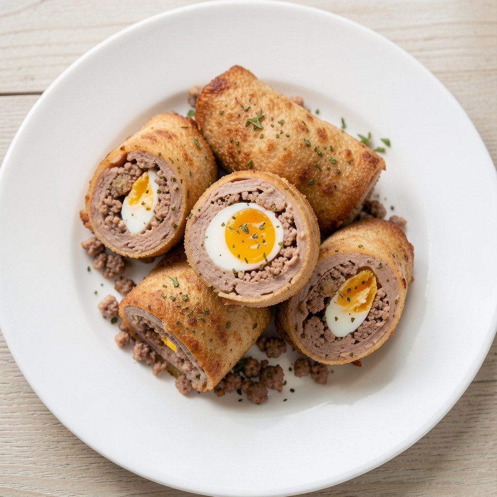 roladki mielone z jajkiem