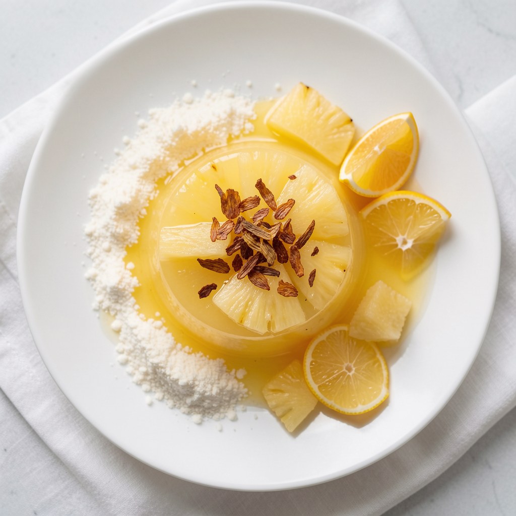 Kisiel ananasowy z żurawina