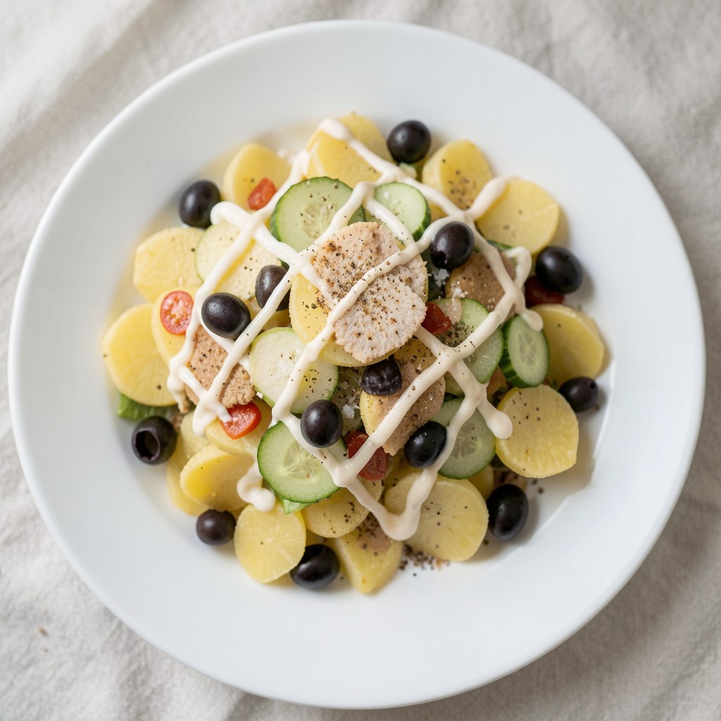 Sałatka ziemniaczana z oliwkami