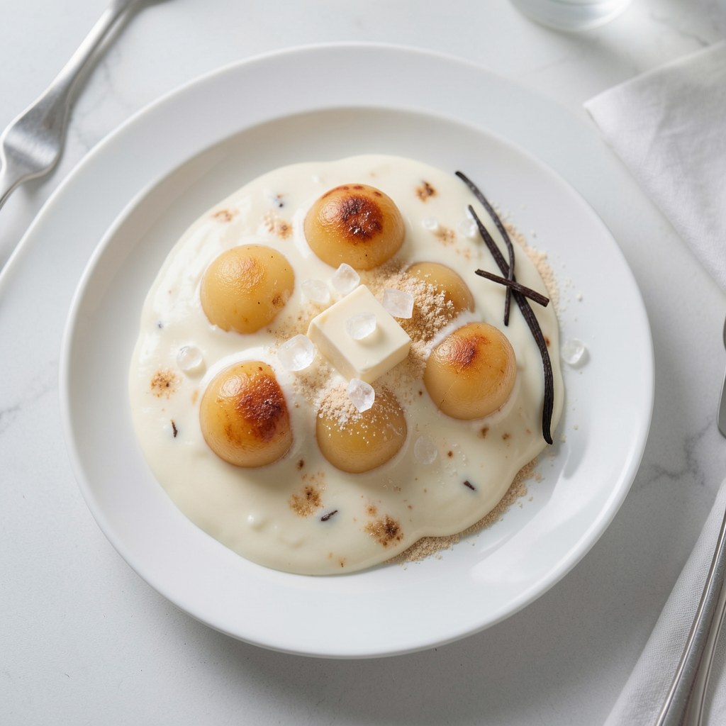 Gruszki w sosie śmietanowym